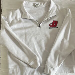 Dickinson College half zip crew neck